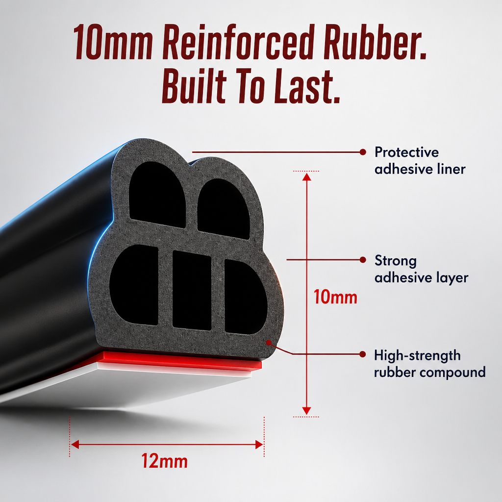 HushSeal™ — Silence Road Noise, Block Dust, Stop Wind in Every Drive