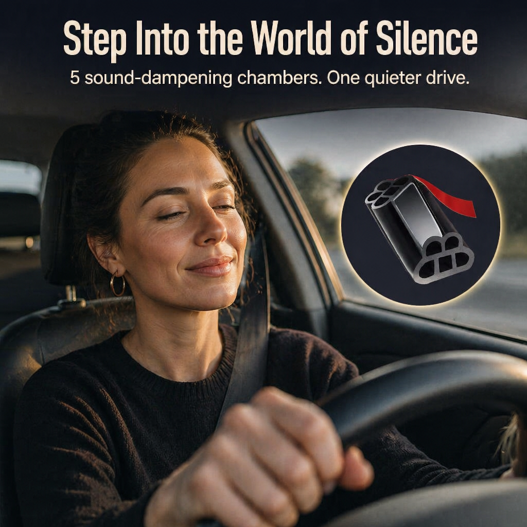 HushSeal™ — Silence Road Noise, Block Dust, Stop Wind in Every Drive