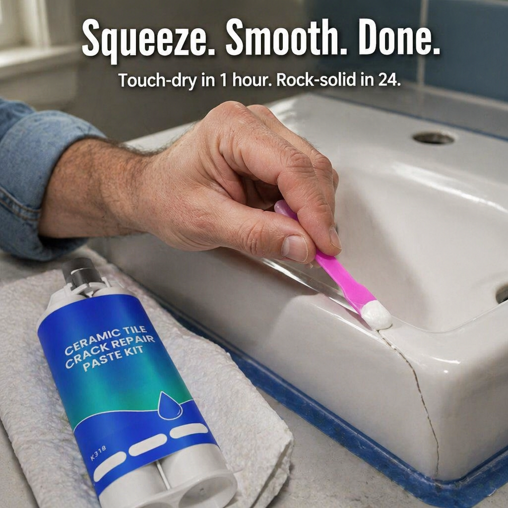 ResinXcel™ — Patch Cracked Tile, Sinks & Marble Without Calling a Plumber