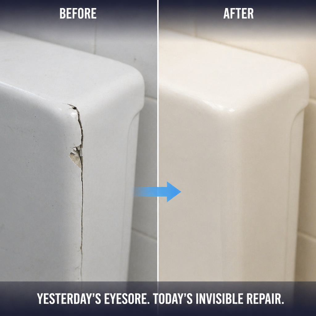 ResinXcel™ — Patch Cracked Tile, Sinks & Marble Without Calling a Plumber