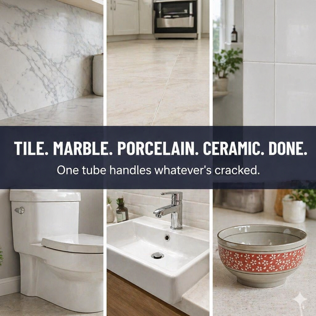 ResinXcel™ — Patch Cracked Tile, Sinks & Marble Without Calling a Plumber
