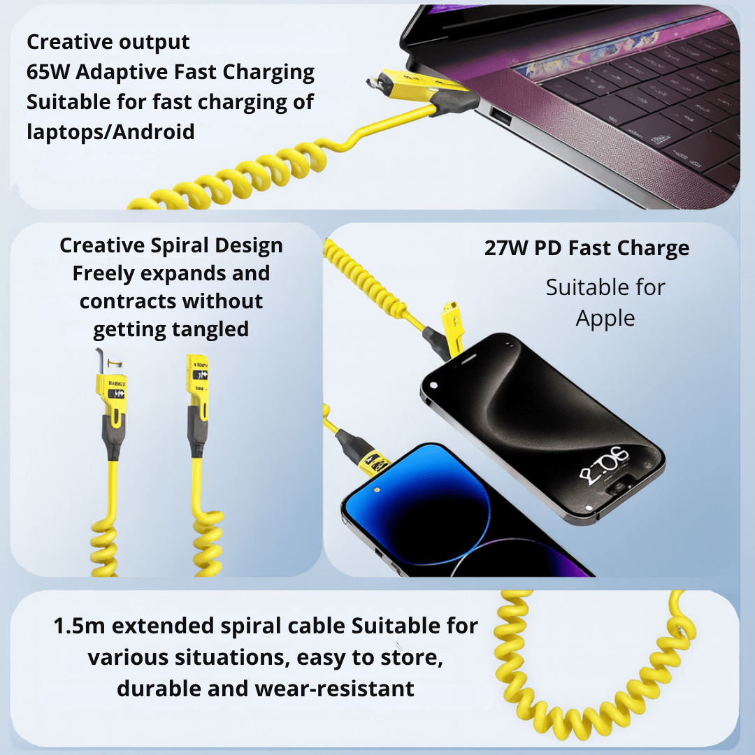 PulseWave Stretch™ — Command Your Power with Lightning-Fast, Tangle-Free Charging Freedom
