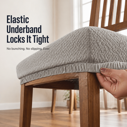SlipGuard™ Jacquard Chair Covers — Protect Each Chair from Spills, Stains & Sticky Hands