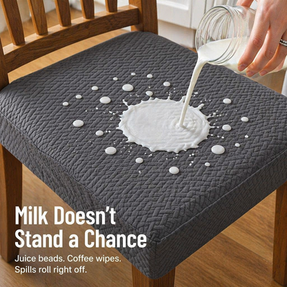 SlipGuard™ Jacquard Chair Covers — Protect Each Chair from Spills, Stains & Sticky Hands
