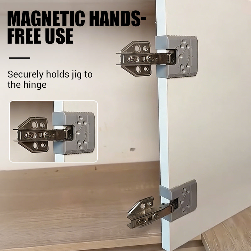 MagnaFit™ Precision Hinge Jig — Snap Perfect Cabinet Doors and Ditch Frustration Forever