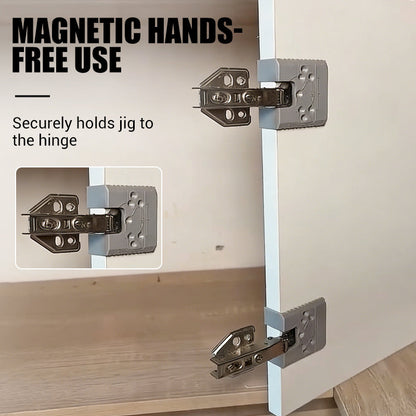 MagnaFit™ Precision Hinge Jig — Snap Perfect Cabinet Doors and Ditch Frustration Forever