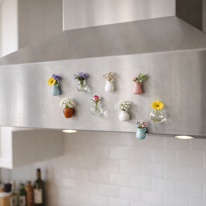 Florisoul™ Mini Ceramic Vase Magnets — Bring Every Surface to Life with Elegant Strength and Style