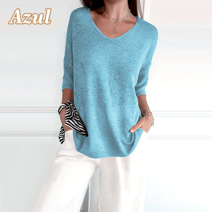 AeroLoom™ V-Neck Shirt — Feel Effortlessly Sharp and Unstoppable All Day Long