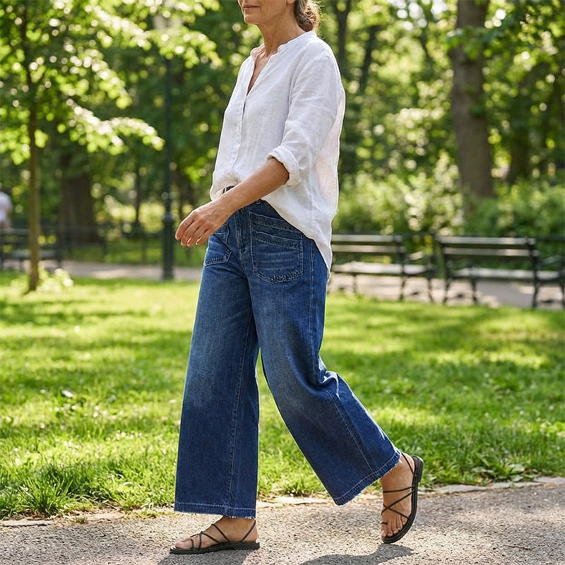 HaloStride™ — Own Your Confidence with Jeans That Embrace Your Curves and Freedom