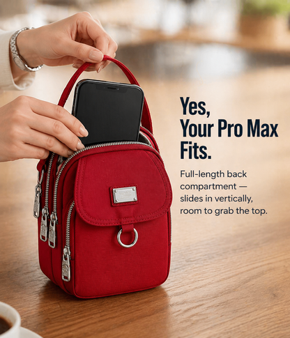 TrailBlaze™ — Carry Phone, Cards & Keys Hands-Free in One Mini Crossbody