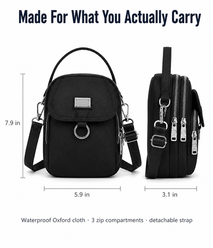 TrailBlaze™ — Carry Phone, Cards & Keys Hands-Free in One Mini Crossbody