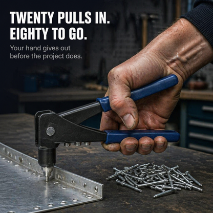 PowerGrip™ — Pull 120 Rivets Without a Single Hand Cramp