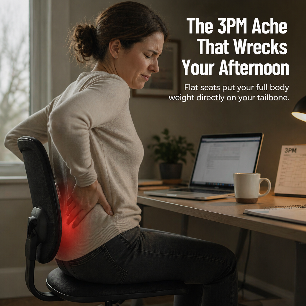 SpineCushion™ — Suspend Your Tailbone and End the All-Day Sitting Ache