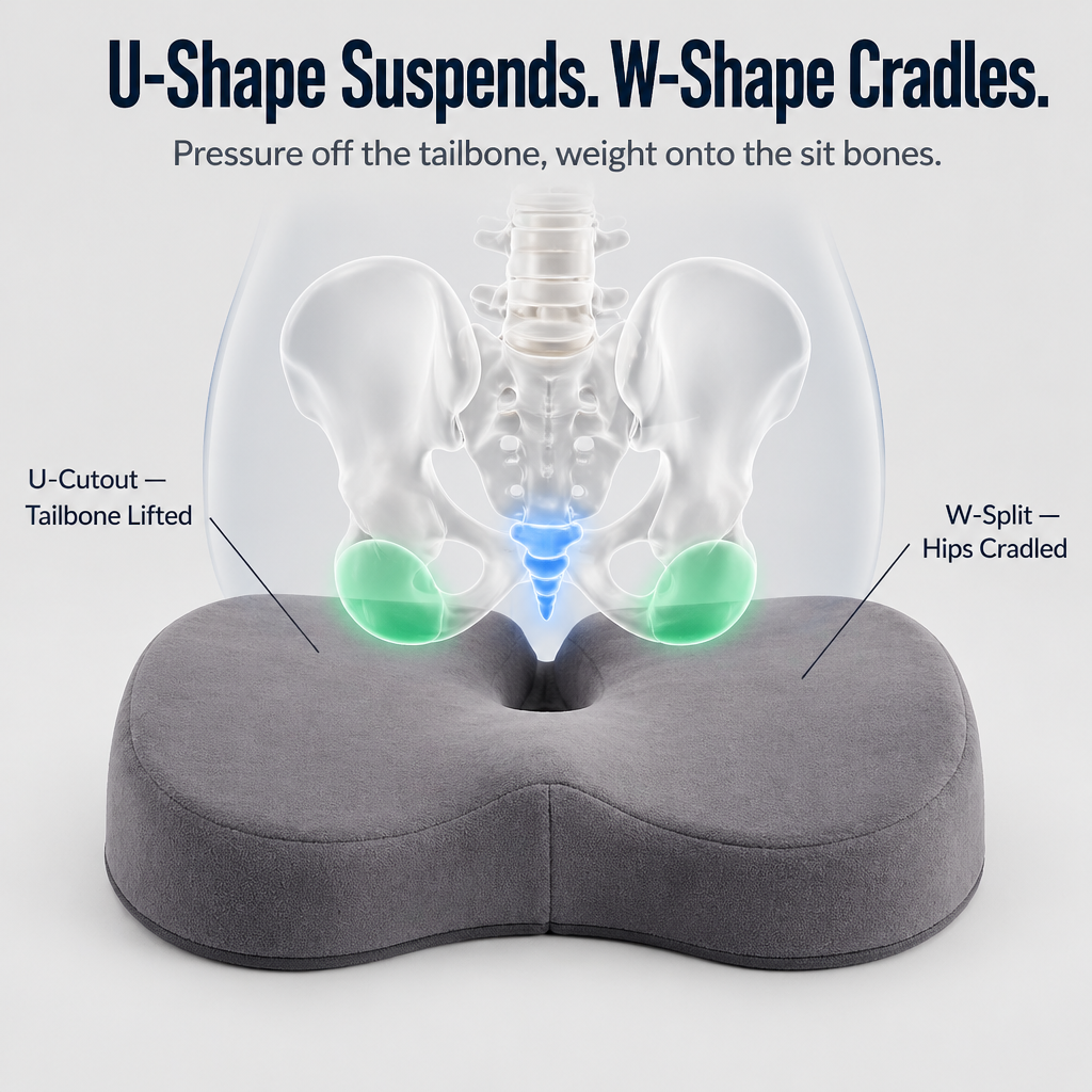 SpineCushion™ — Suspend Your Tailbone and End the All-Day Sitting Ache
