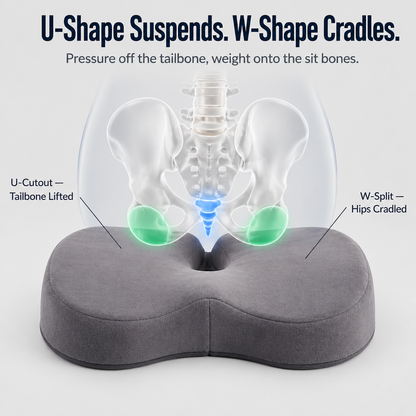 SpineCushion™ — Suspend Your Tailbone and End the All-Day Sitting Ache