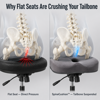 SpineCushion™ — Suspend Your Tailbone and End the All-Day Sitting Ache