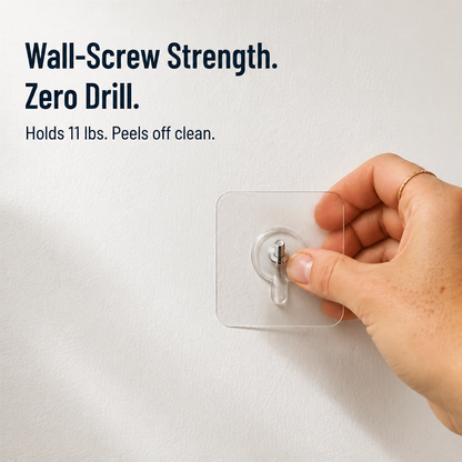 StickSure™ InvisibleHook — Mount Shelves, Racks & Heavy Gear Without a Single Drill Hole