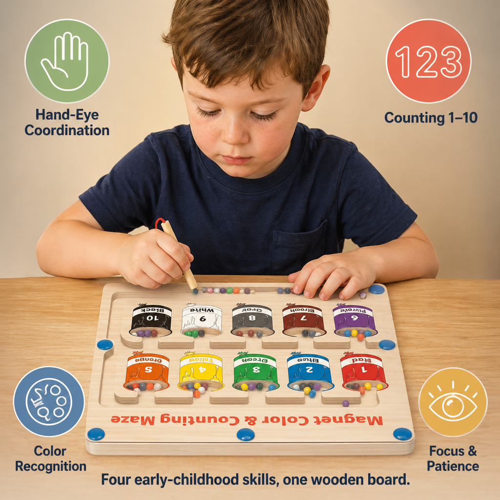 WonderPath™ Magnetic Maze — Trade Screen Time for 45 Minutes of Hands-On Focus
