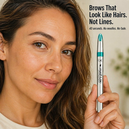 BrowAura™ — Stroke On Hair-Like Brows That Survive Sweat, Rain & 36-Hour Days
