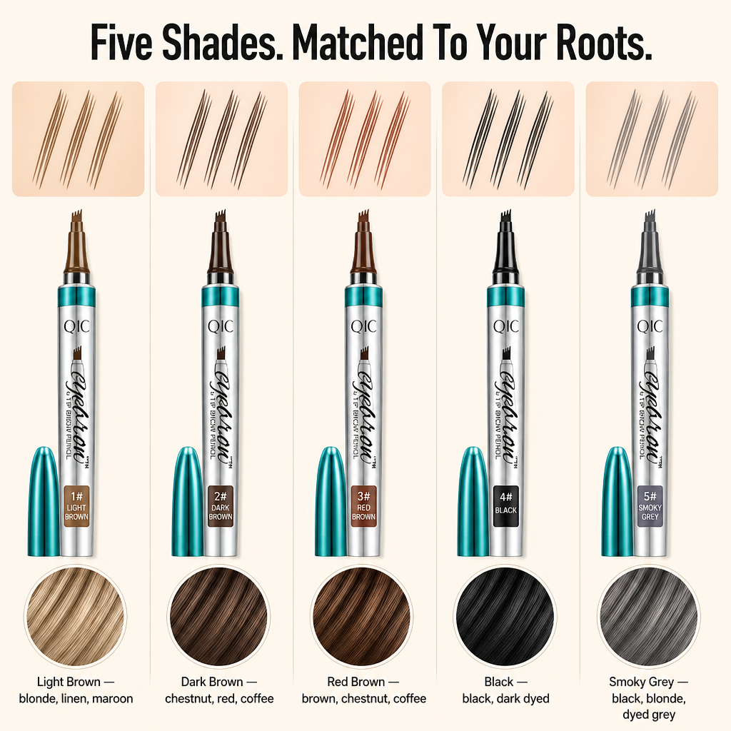 BrowAura™ — Stroke On Hair-Like Brows That Survive Sweat, Rain & 36-Hour Days