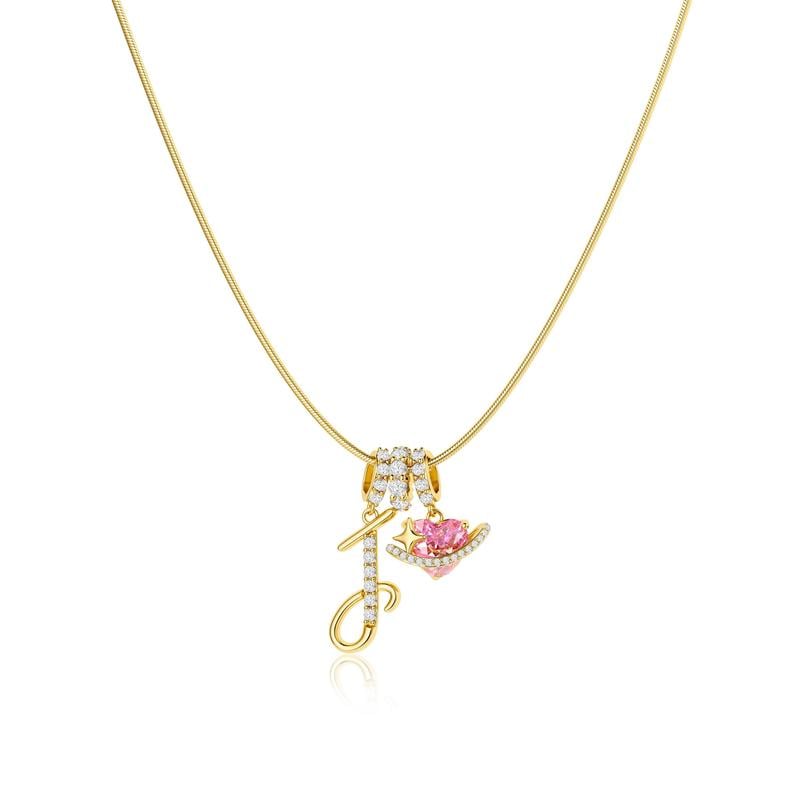 AuraNest™ 3-Layer Initial Necklace — Wear Your Story in Glowing, Comfortable Elegance That Turns Every Head