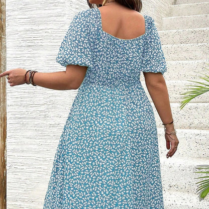 LunaFlora™ Dress — Feel Fresh, Flawless & Free in Effortless Floral Elegance