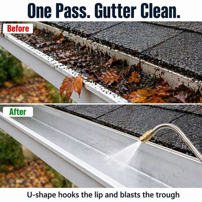 SkySweep™ — Power-Clean Gutters, Siding & Upstairs Grime Without Climbing a Ladder