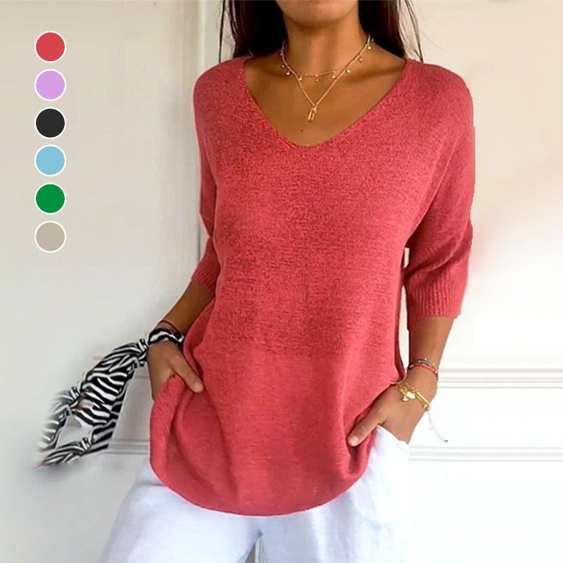 AeroLoom™ V-Neck Shirt — Feel Effortlessly Sharp and Unstoppable All Day Long