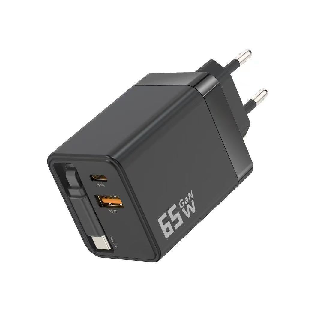 PowerFlow™ 80W Retractable Charger — Lightning-Fast Power That Declutters Your Life Instantly