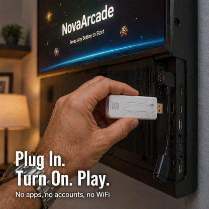NovaArcade™ — Plug In, Team Up, and Conquer Thousands of Retro Classics