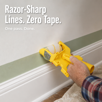 FluxEdge™ Paint Edger — Achieve Crisp Lines Without Tape, Drips, or Fix-Ups