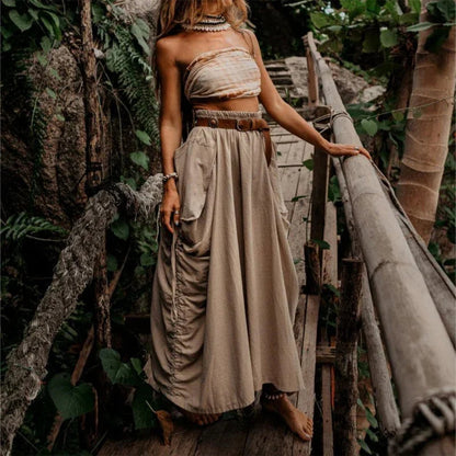 VestaFlow™ Maxi Skirt — Effortless Freedom and Style That Moves With You