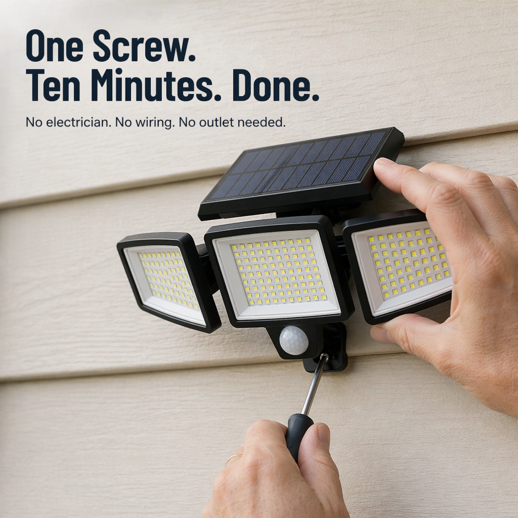 LumaRay™ — Illuminate Every Shadowy Spot With 270° of Solar Motion-Activated Light