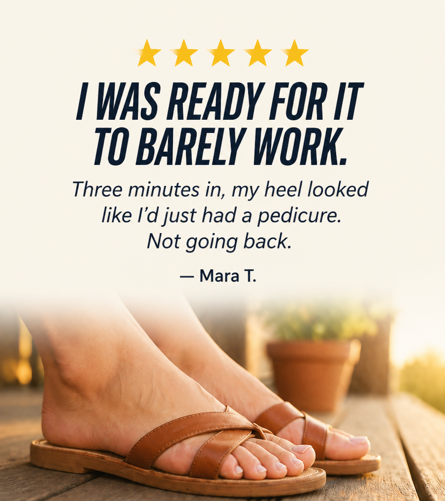 SoleSoft™ — Smooth Cracked Heels in 5 Minutes Without Scraping or Pain
