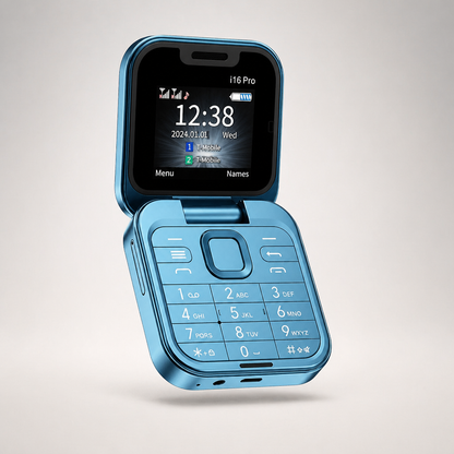VersaFlect™ Mini Flip Phone — Pocket-Sized Power That Lasts Two Full Days