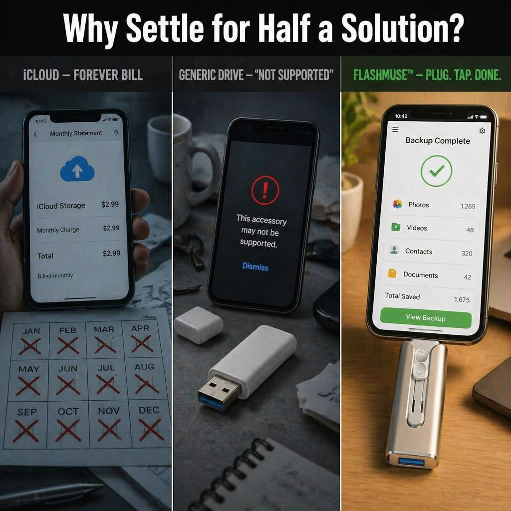 FlashMuse™ — End the 'Storage Full' Nightmare on Every Device You Own