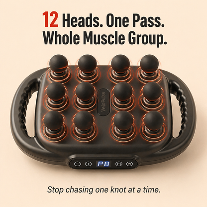 VeloPulse™ — Melt Knots Hands-Free With 12 Vibrating Pressure Points