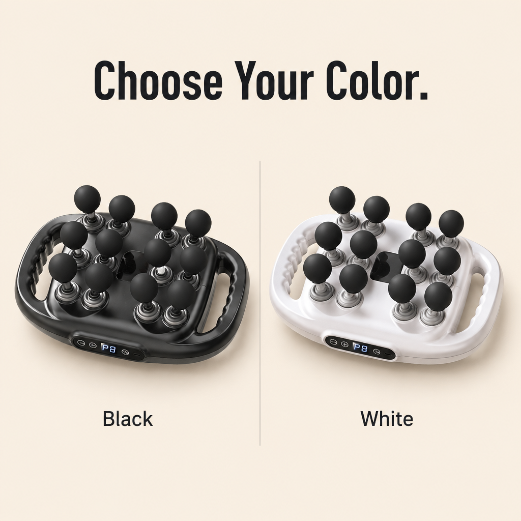 VeloPulse™ — Melt Knots Hands-Free With 12 Vibrating Pressure Points