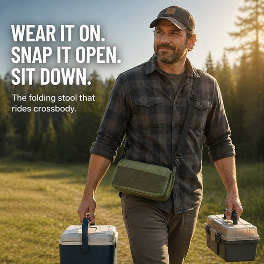 TitanRest™ — Sling Your Stool, Free Your Hands, Sit Anywhere Outdoors