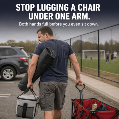 TitanRest™ — Sling Your Stool, Free Your Hands, Sit Anywhere Outdoors