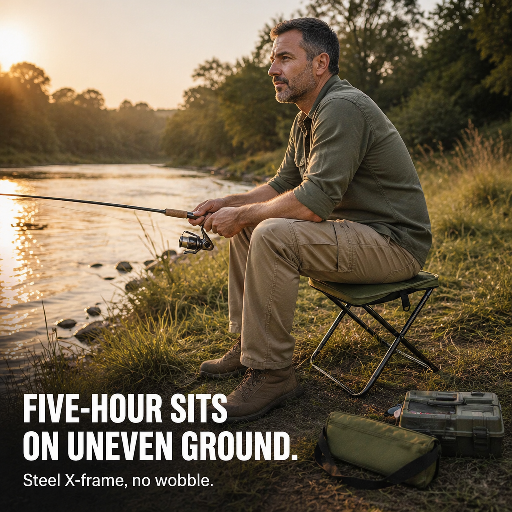 TitanRest™ — Sling Your Stool, Free Your Hands, Sit Anywhere Outdoors