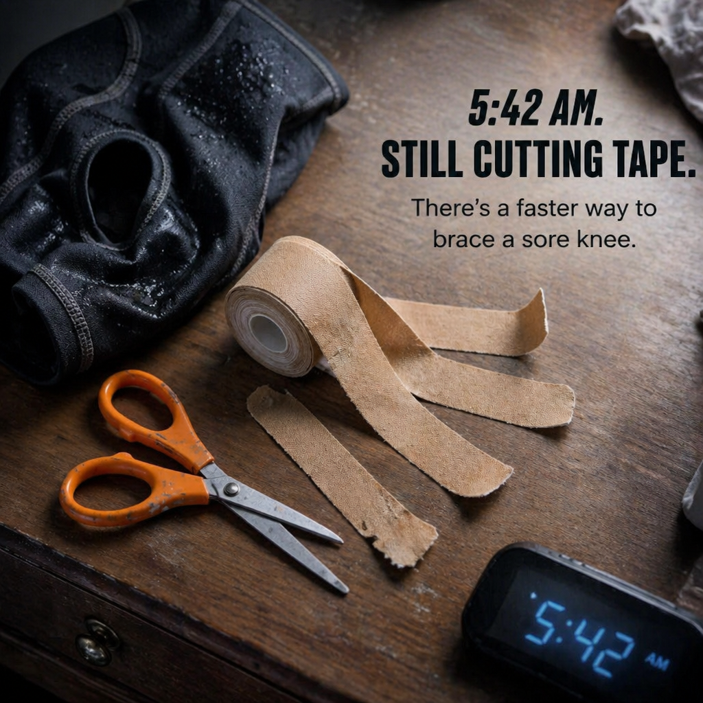 StrideGuard™ — Steady a Sore Knee in 30 Seconds, No Scissors Needed