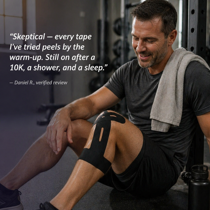 StrideGuard™ — Steady a Sore Knee in 30 Seconds, No Scissors Needed
