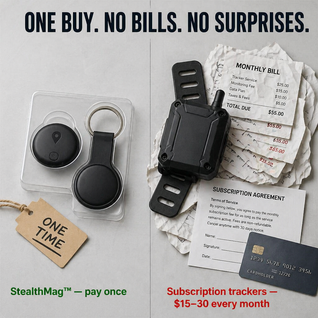 StealthMag™ — Hide It Under Your Ride, Track It Anywhere It Goes