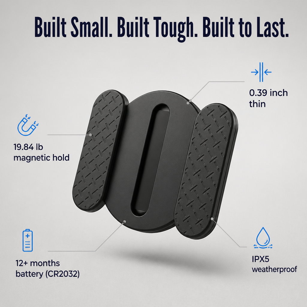 StealthMag™ — Hide It Under Your Ride, Track It Anywhere It Goes