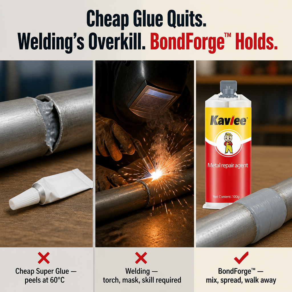 BondForge™ — Repair Cracks, Leaks & Snapped Metal Stronger Than Welded Steel