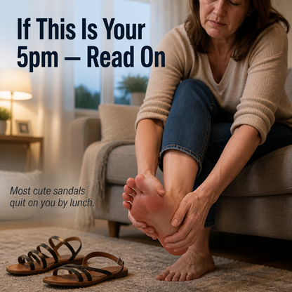 StrideEase™ — End the 2pm Foot Ache With Cushioned Arch-Support Wedges