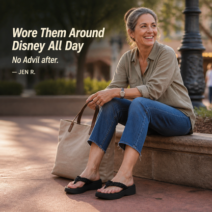 StrideEase™ — End the 2pm Foot Ache With Cushioned Arch-Support Wedges