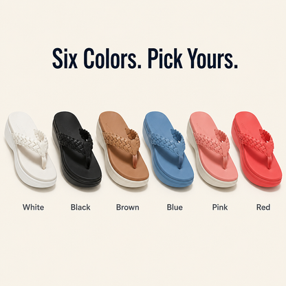StrideEase™ — End the 2pm Foot Ache With Cushioned Arch-Support Wedges