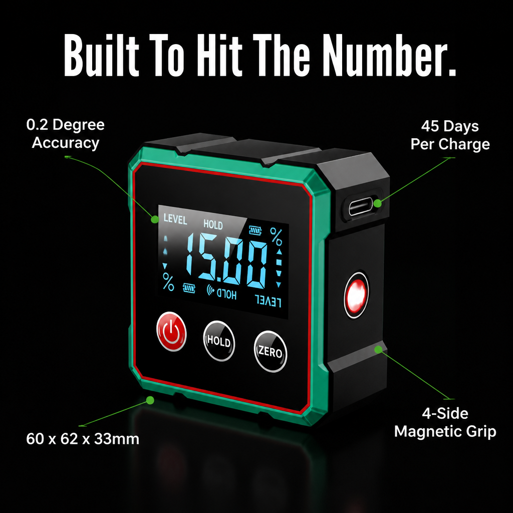 ProEdge™ — Hit Every Miter, Bevel & Slope Dead-On in Seconds